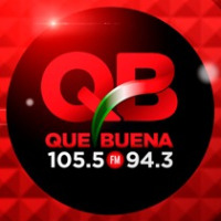 Que Buena - KBUE 105.5/94.3 FM LOGO