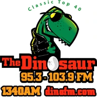 The Dinosaur 95.3 - 103.9 FM LOGO