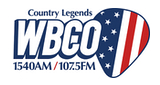 Country Legends 1540 & 107.5 WBCO LOGO
